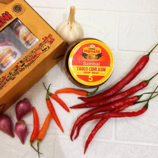 Medium Spicy Salted Squid Tauco (Fermented Soybean Paste) Code. 5 SAMBAL MamaNi